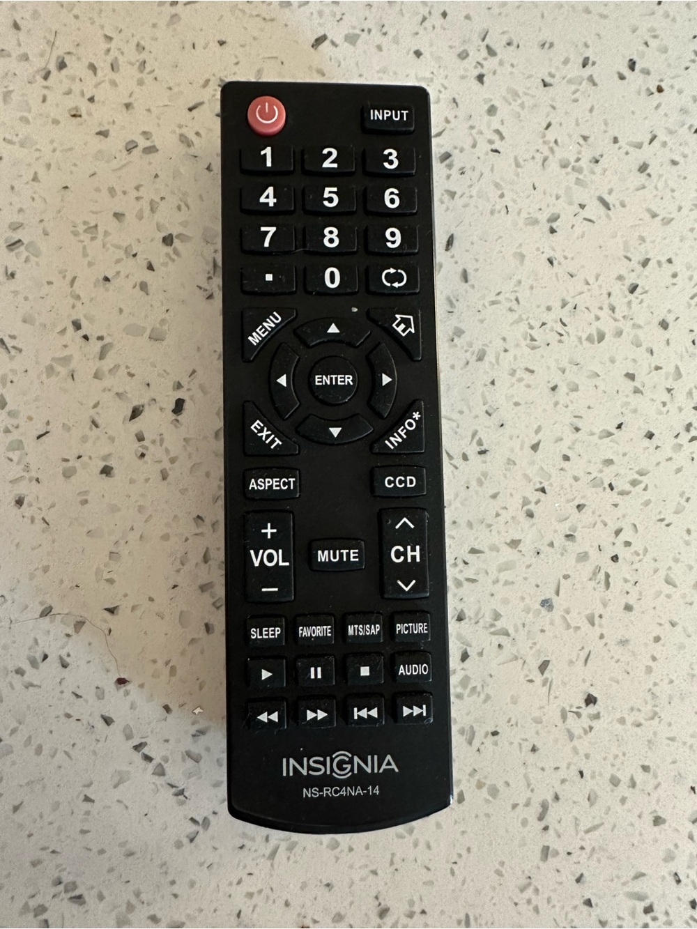Insignia TV Remote - Insignia NS-RC4NA-14